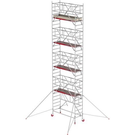 Altrex Fahrgerüst RS Tower 41 PLUS Aluminium mit Safe-Quick® und Holz-Plattform 10,20m AH breit 0,90x2,45m