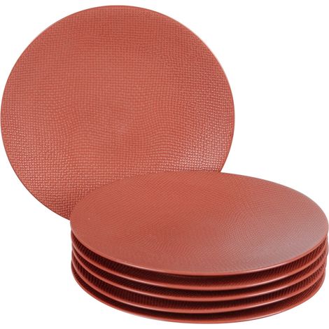 Table Passion - Assiette à dessert Vésuvio terra 21 cm (lot de 6) (1/3)