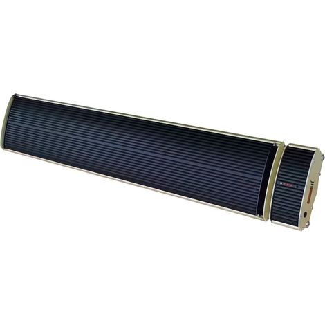 Mpc Tarifa 1800w Radiateur Infrarouge Dexterieur En Aluminium Noir a Ondes Longues Sans Emission De Lumiere Ip65 Adapte a La Poussiere Et a La Pluie a Lexterieur Avec Telecommande