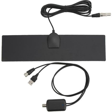 Antenne TV d'une portée de 1 577 km (980 miles), antenne numérique HDTV bibande de 25 dBi pour une utilisation en intérieur avec amplificateur. (1/4)