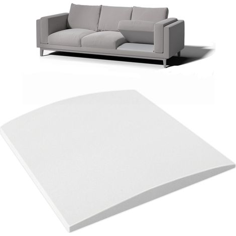 Soporte para cojines de sofá para asientos hundidos – Juego de 3 unidades, color gris (51 x 51 x 5 cm) – Espuma curva de alta densidad (40D) para reparar el hundimiento debajo del cojín (1/5)