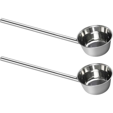 Louche à soupe en acier inoxydable, lot de 2, manche long - (1/5)