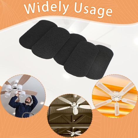 Ortviai Filtres pour hélice de ventilateur de plafond en charbon actif de coque de noix de coco – 10 pièces, noir (1/4)