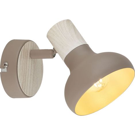 Applique murale moderne brun bois E14 40W Candellux (1/2)