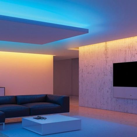 Silamp – Néon LED flexible RGB 50M 5050 220V 80LED/m – Indice de protection IP65 – Découpable tous les mètres – Éclairage personnalisable