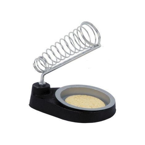 Soporte para soldar estaño con resorte metálico unido a la base circular y longitud de 170 mm 09508037