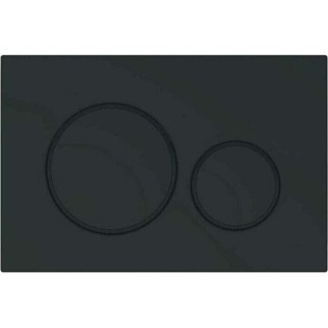 Plaque de Commande WC Compatible Geberit Sigma 20 - Duofix - Design Élégant Noir Mat 115.882.16.1