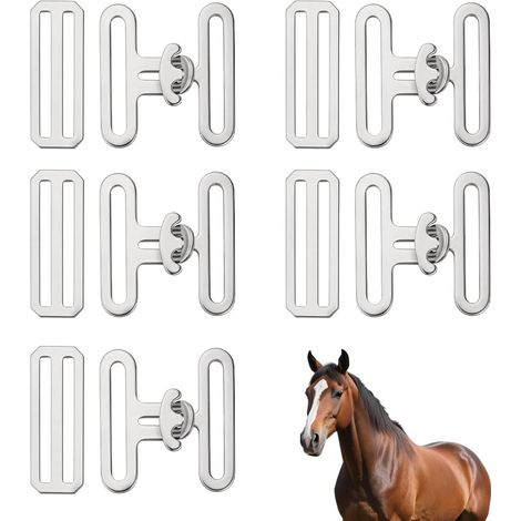 15pcs de Kits Remplacement pour Attaches Coussin d'attache à Cheval 60cm Attaches d'attache Attaches avec Attaches métalliques glissantes pour réparation Restauration d'attache Cheval (1/5)