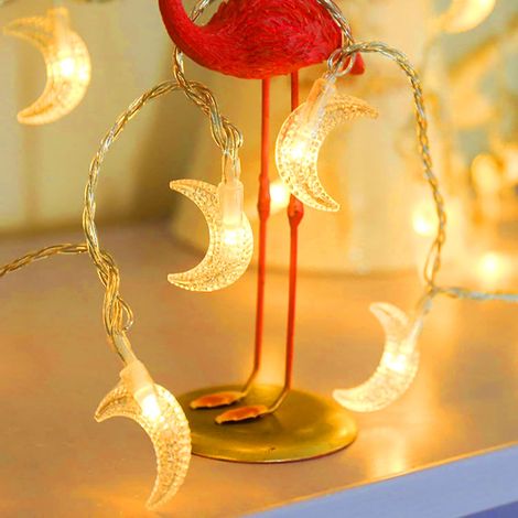 Guirlande lumineuse Lune 6m 40 LED USB - Décoration d'intérieur pour Noël, Mariage, Anniversaire, Saint-Valentin, Chambre (1/5)