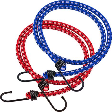 Kestek Gepäckspanner Set 2Stk 8 mm x 60 cm, Spanngummi, Gummispanner mit Haken (1/4)