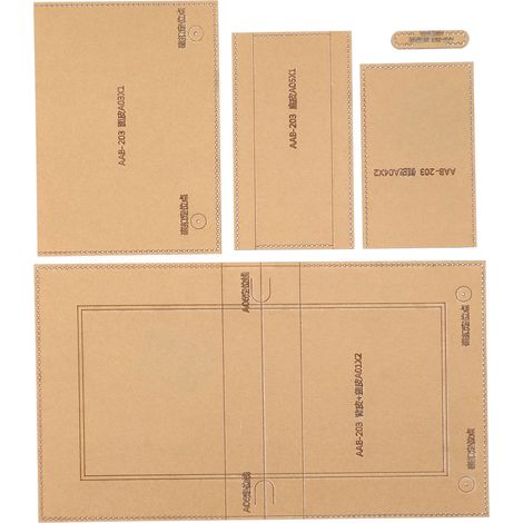 Pochoir acrylique DIY pour motifs de sac en cuir, outil de fabrication de sacs messager AAB-203 (1/5)