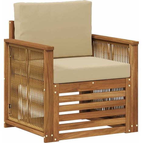 Maison Exclusive - Outdoor Mittelsofa Natur