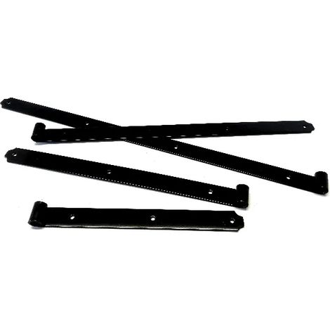 VARVELLA DIRITTA MANFREDI PER PERSIANA VERNICIATO NERO  CM.30 (1/2)