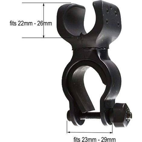 Support de lampe torche de vélo rotatif à 360 degrés, support pour lampes torches de vélo (1/5)