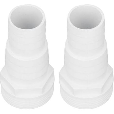 Pair Lntyq – Adaptateur tuyau de pompe filtre piscine 1-1/2 pouce filetage mâle – Matériau plastique durable – Installation simple et connexion stable (1/5)