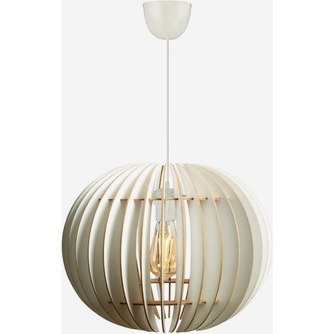 Lámpara colgante esfera de MDF diseño moderno Lumai