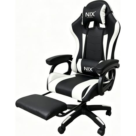 Silla Gaming Ergonómica Con Reposapiés (1/5)