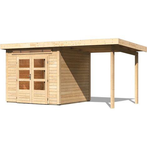 GH Kandern 3 natur 244x244x230 Anbaudach 300cm