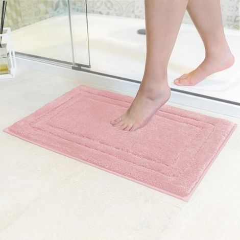 Tappetino da bagno - Tappetino per doccia - Comodo tappetino da bagno - Super assorbente - 40x60 cm - Rosa (1/5)