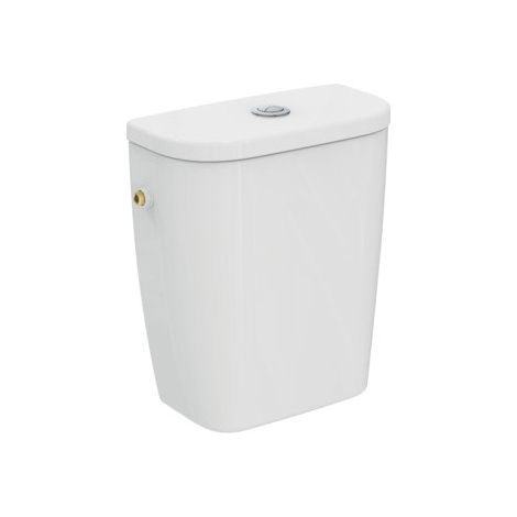 Porcher – Réservoir de chasse d'eau attenant Ulysse double touche – Porcelaine classique – Longueur 40cm – Largeur 30cm