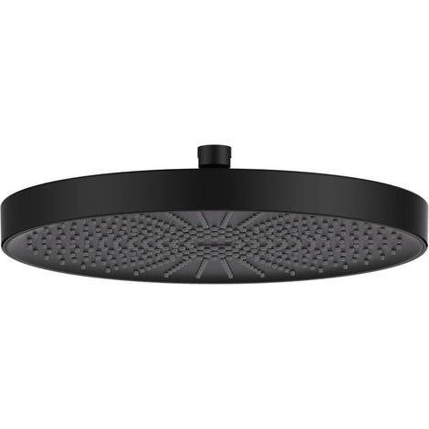 Cabezal de ducha redondo de 1 chorro, diámetro 30 cm, negro mate (SATBSHS81C)