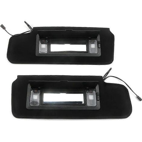 1 paire de pare-soleil de voiture avec éclairage LED 12459827 14081826 pour C4 1984-1996 Pare-soleil Miroir de courtoisie (1/5)