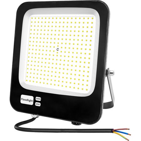 Projecteur LED Extérieur 200W,Spot LED Extérieur IP66 Etanche Luminaire Exterieur de Sécurité,6500K Blanc Froid Super Lumineux Eclairage Exterieur Murale pour Cour,Jardin,Garage,Patio,Entrée (1/5)