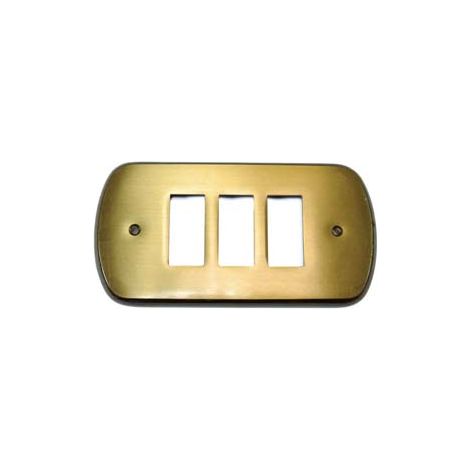 COPRINTERRUTTORI CRISTINA 3 POSTI IN OTTONE BRONZATO- - in ottone bronzato - 2 pezzi