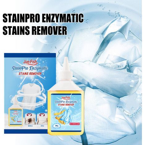 Nettoyant bio-enzymatique pour éliminer les taches jaunes, la graisse et les taches d'huile tenaces sur les tissus et les vêtements – 260 g (1/5)