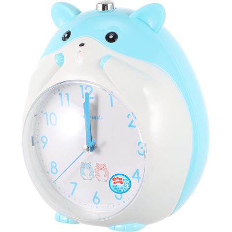 POPETPOP Réveil De Chevet Hamster Silencieux Veilleuse Bleu (1/5)
