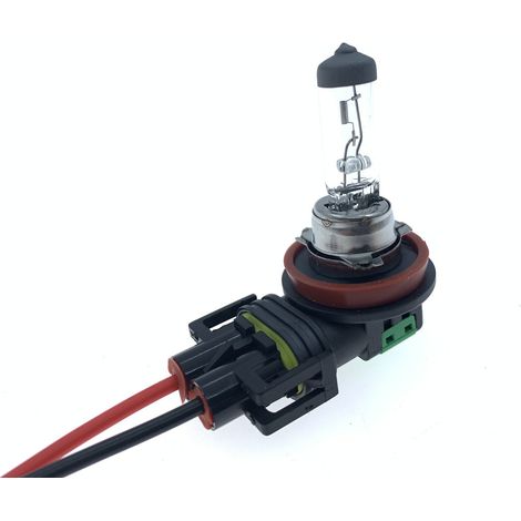 H11 automotive bulbs, no installation required, halogen bulbs for low beam headlights, fog lights, and high beam headlights. (1/5)