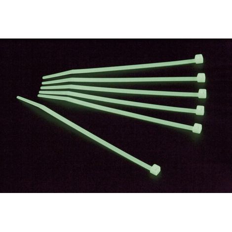 TRU COMPONENTS 1570828 Kabelbinder 300 mm 3.60 mm Grün Nachleuchtend 50 St.