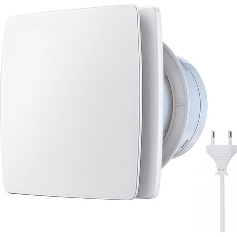 100mm Extracteur d’air Salle de Bain VMC, Extracteur d’air Silencieux avec Clapet Anti-Retour, 12W Ventilation Extracteur dair Salle de Bain, pour Cuisine, WC, Fenêtre Loft et Cave (1/5)
