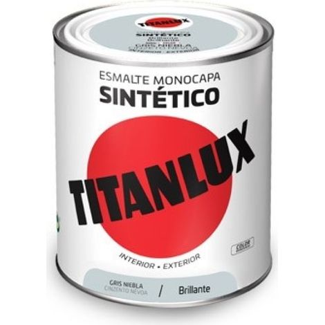 ESMALTE GRIS NIEBLA TITANLUX 750ml 504