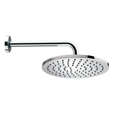 Soffione Cosmo ø 230 mm in ottone con braccio doccia orizzontale 1/2"MM H71595H00030009