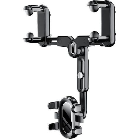 Support de téléphone de rétroviseur de voiture 360 Support de navigation rotatif pour auto (1/4)