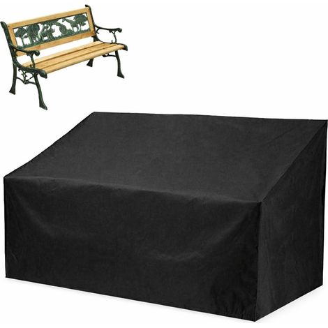 Housse de Banc d’Extérieur en Oxford 210D, Imperméable, Anti-UV et Résistante aux Déchirures, avec Cordons Réglables, pour Banc de Jardin, Canapé de Terrasse et Meubles de Patio,134 X 66 X 89 Cm (1/5)