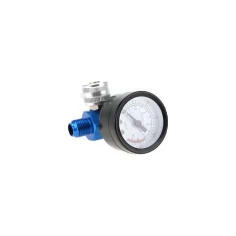 Regolatore di pressione dell'aria da 1/4", manometro per pistola a spruzzo e accessori (1/5)