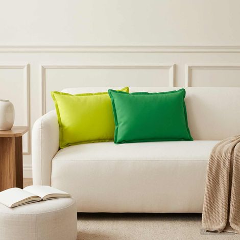 Housse de coussin 2 pc HOUTEN Vert 40 x 60 cm Polyester (1/5)