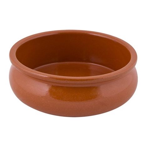 Casserole en terre cuite bombée 18 cm pour cuisine traditionnelle