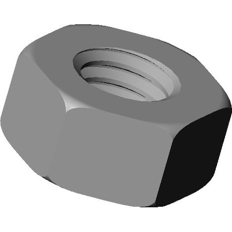 Ajile - M6 : Écrou plastique hexagonal diam. M6 clef de 10 mm