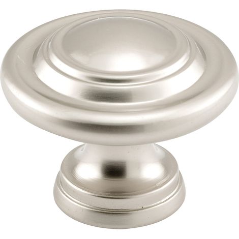 N 7372 2 volets Poignée de porte, 1–11/16 en. Diamètre extérieur, moulé sous pression, plaqué nickel satiné (1/4)