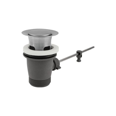 Piletta con scarico acciaio inox Vema TIBER STEEL P000523 Satinato