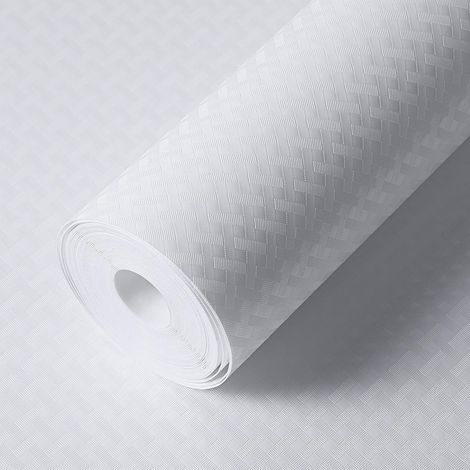 Tapis de tiroir Non adhésif Revêtement de tiroir Durable Antidérapant Imperméable Découpable pour étagères, armoires, tiroirs, réfrigérateur, Maison, Bureau Pure Blanc 30x1000 cm (1/5)