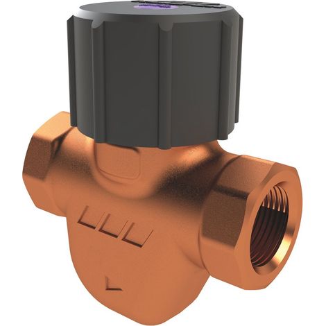 Kemper ETA-Therm automatisches Zirkulations-Regulierventil Regelbereich 57 plus/minus 1 Grad C, DN 15 IG, PN 16, Figur 131 00