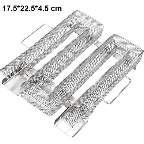 Boîte à fumée froide, générateur de fumée froide en acier inoxydable, boîte à fumée froide pour barbecue avec brosse et crochets, fumoir à charbon pour barbecue en plein air, idéal pour le jardin, le (1/5)
