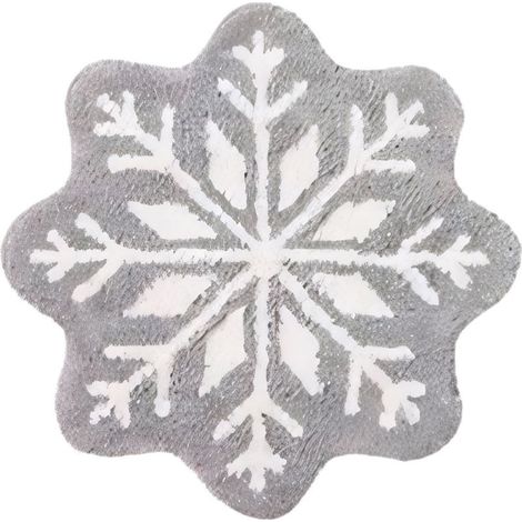 Mat of floor, carpets, non-slip, washable, paillasson, to patterns of snowflake of snow, theme of Christmas, suitable to a use indoor and outdoor, the daily as for the parties (1/5)