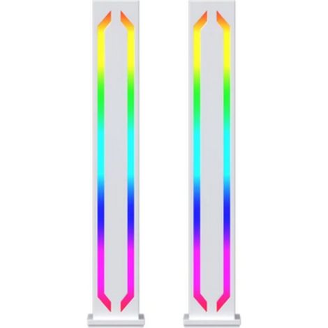 Lampada Desktop RGBIC Led Gaming Barre Luminose 4x1x28CM Smart Bianca DX23011BT