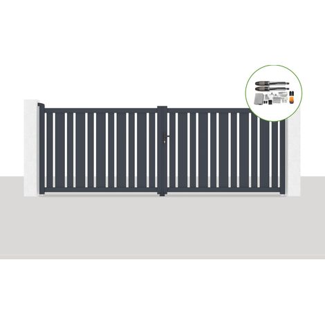 Portón eléctrico batiente 4x1,4m VEYMONT + TANKER B700 motorización (1/5)