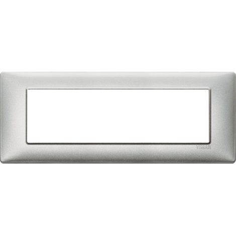 VIMAR - 14657.27 Placca 7M tecnopolimero Silver